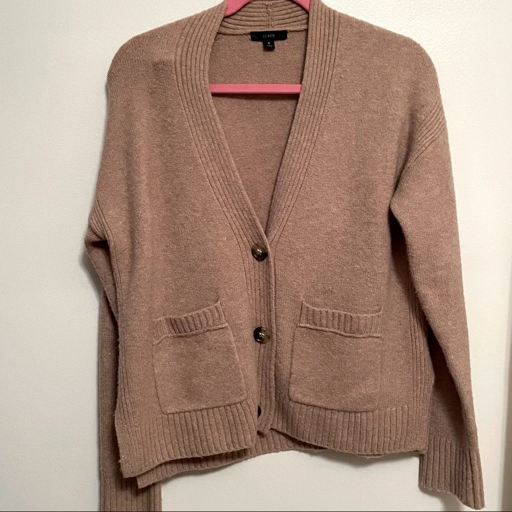 J. Crew Supersoft Sweat Wool Alpaca Blend Sweater Cardigan